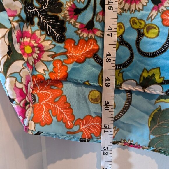 Natori Caftan Floral Lounge Gown Women's Large Vibrant Colorful Breezy V-Neck - Picture 16 of 16